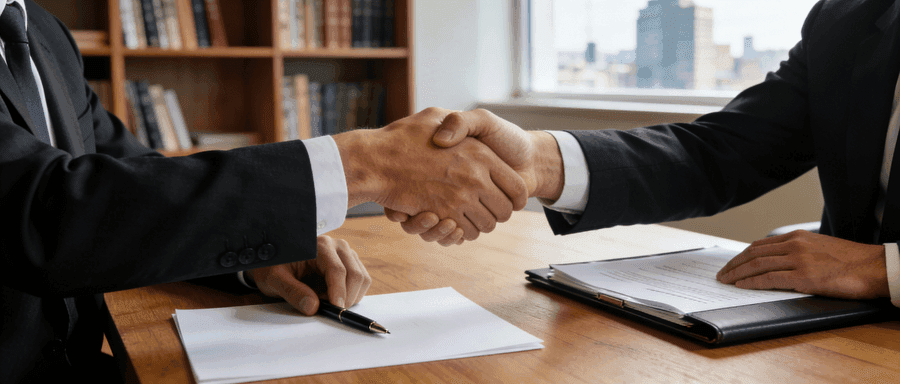 Firma del contrato y entrega de recursos financieros